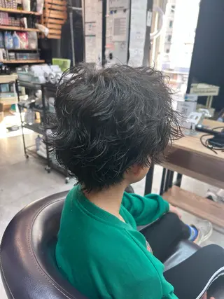 パーマ メンズ ハイトーン×艶カラー 🤍MIZUKIのヘアスタイル