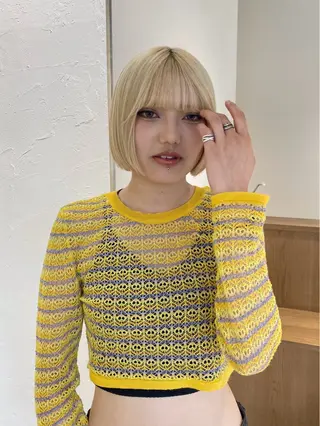 ショート 暖色カラー /ヘアアレンジ/花鈴のヘアスタイル