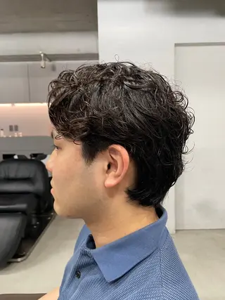 ショート パーマ メンズ 吉田一輝 外国人パーマのヘアスタイル