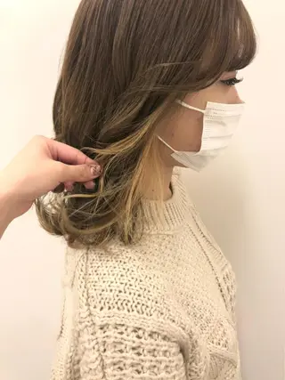 ミディアム カラー GOODDAY ヘアサロンのヘアスタイル