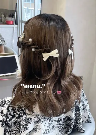 ヘアアレンジ 🎀Ami/新宿/レ イヤー/艶カラー🎀のヘアスタイル