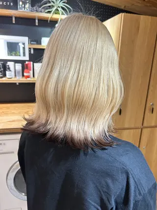 ミディアム カラー メンズ 🧸艶々韓国ヘア 🧁mizunaのヘアスタイル