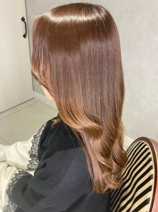 セミロング カラー 韓国ハッシュカット/ 新宿/髪質改善/岡崎のヘアスタイル