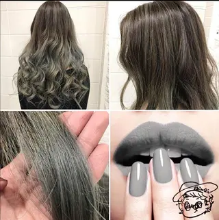 ロング カラー "PEPPU "所属・派手髪、ハイトーン ショートヘアShinのヘアスタイル