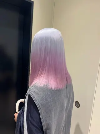 セミロング カラー ヘアアレンジ レイヤー/艶ベージュ /🎀Saki🎀のヘアスタイル