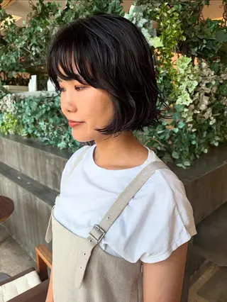 カラー パーマ 上平 綾菜のヘアスタイル
