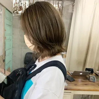 ミディアム カラー kimika🥑 メンズ/髪質改善のヘアスタイル