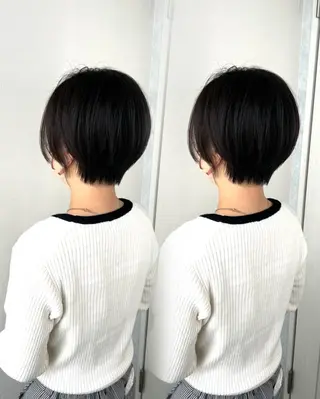 ショート 🫧ショート・レイヤ ー・縮毛矯正🫧のヘアスタイル