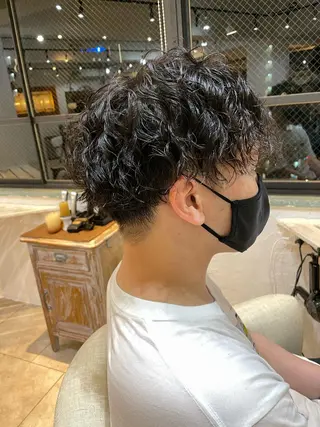 パーマ メンズ あしかが ゆいとのヘアスタイル