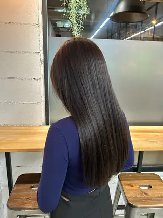 ロング やりすぎないパーマ ニュアンスパーマのヘアスタイル