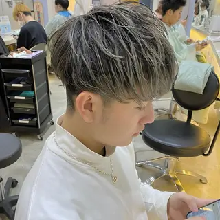 ショート カラー メンズ CLUTCH天王寺 西藤遥河のヘアスタイル