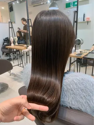 ロング 前田 健太のヘアスタイル