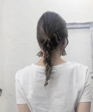 セミロング ヘアアレンジ Ruheplatz所属・HIKARI＠ Ruheplatzのヘアスタイル