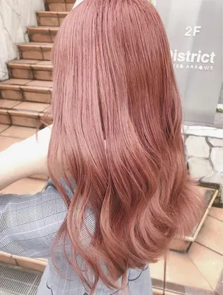 セミロング ❄️💛エクステ ブリーチ❄️yukiのヘアスタイル