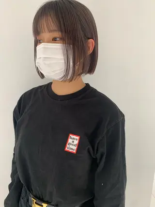 ミディアム カラー ベージュ🤎透明感 カラー🤎anriのヘアスタイル