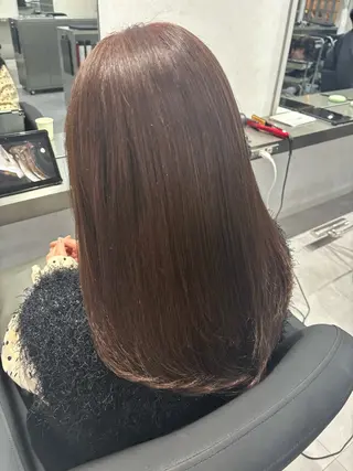 セミロング カラー 韓国透明感🇰🇷 SAKURAのヘアスタイル
