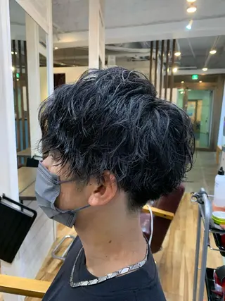 ショート CECIL hair なんば店所属・メンズパーマ 艶髪☆店長☆有馬のヘアスタイル