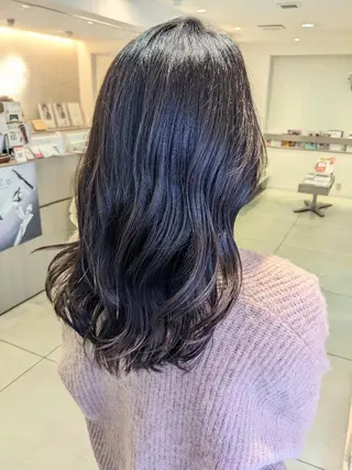 セミロング カラー 小川 健治✨のヘアスタイル