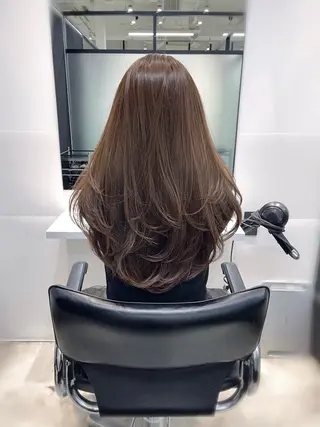 ロング 韓国レイヤーカット 髪質改善▫️水野有真のヘアスタイル