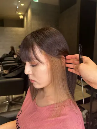 ミディアム カラー _WHITE鳳店所属・_WHITE /藤田唯生のヘアスタイル