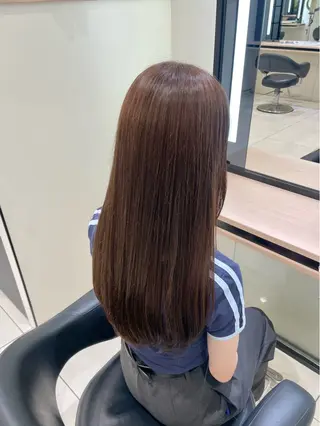 ロング 秋山 智香のヘアスタイル