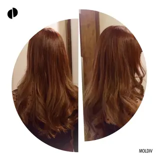 セミロング ロング カラー ✨縮毛矯正✨髪質改善 ナカシマ ユミのヘアスタイル