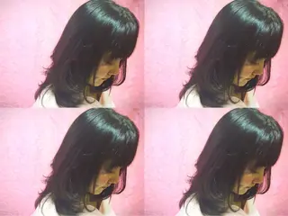 ミディアム セミロング カラー boutique misakiのヘアスタイル