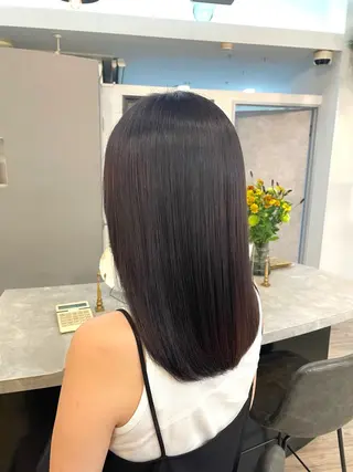 セミロング VISAGE ba.sk 金子詩帆のヘアスタイル