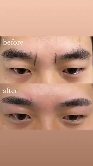 メンズ マツエク・マツパ くるるん本店🍀 陽の眉毛・アイブロウイメージ