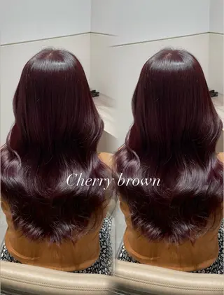 セミロング カラー ヘアアレンジ Ella所属・nana【艶髪】/ レイヤー/縮毛矯正のヘアスタイル