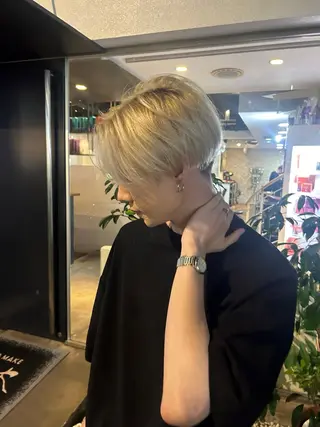 カラー メンズ 🤩垢抜け絶対 💇⭐️✂️石川雄登のヘアスタイル