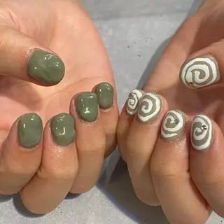 ネイル ゆびノさき茨木店 ニュアンス/アートのネイルデザイン