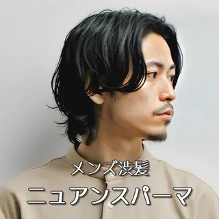 ミディアム カラー パーマ メンズ 🎸メンズ/パーマ/ ショート🎸工藤達哉のヘアスタイル