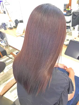 ロング 小澤 日菜のヘアスタイル