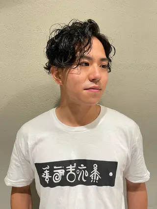 ショート パーマ メンズ メンズ/特殊ヘア パーマ🕷️小夏貴也のヘアスタイル