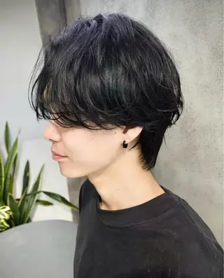 ショート カラー ヘアアレンジ メンズ ボブ/ツヤベージュ 🫧クルミ🌟のヘアスタイル