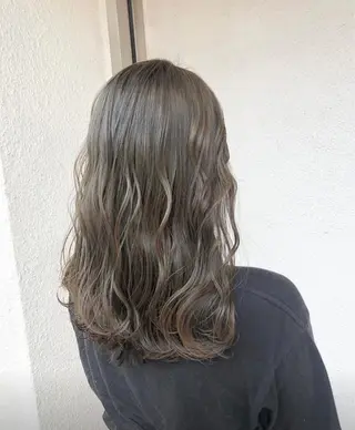 セミロング カラー 梅田 NU茶屋町gotoday所属・kana .オリーブ /ナチュラルヘアのヘアスタイル