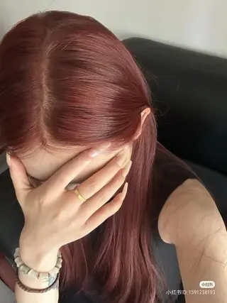 ロング カラー ブリーチなし🍒中韓 /縮毛 つや髪🍒のヘアスタイル