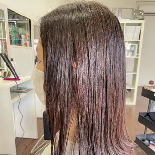 セミロング カラー SHINYA シンヤヘアーズのヘアスタイル