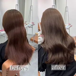 ロング カラー ヘアアレンジ ブリーチなしカラー /ベージュ/安形翔のヘアスタイル