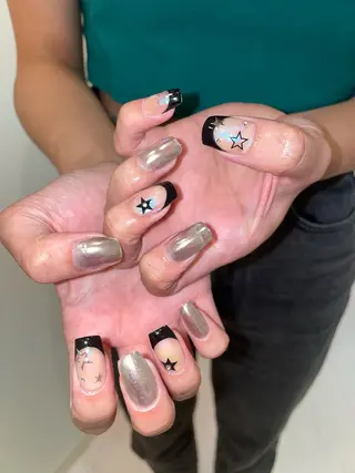 ネイル 束感まつ毛/ネイル/ LED♥KIRARAのマツエク・マツパデザイン