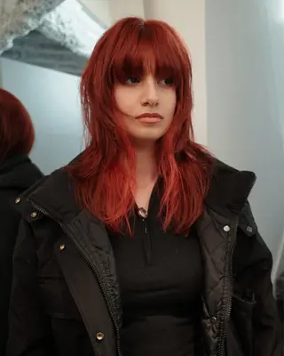 ミディアム カラー レイヤー/パーマ /ウルフ/nabeのヘアスタイル