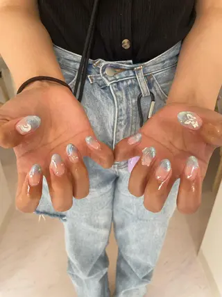 ネイル 束感まつ毛/ネイル/ LED♥KIRARAのマツエク・マツパデザイン