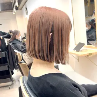 ミディアム カラー ボブ/韓国ボブ/ブリ ーチ/鈴木康平のヘアスタイル