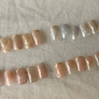 ネイル 𓂃toi. 儚げnuanceのネイルデザイン