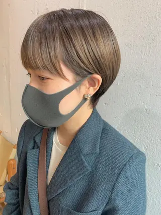 ショート カラー Fuuu《フゥ》所属・シノザキ シンゴのヘアスタイル