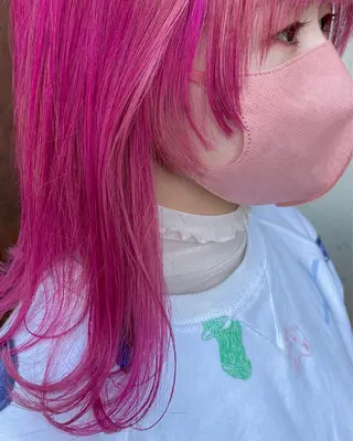 ミディアム しもかわ かほのヘアスタイル