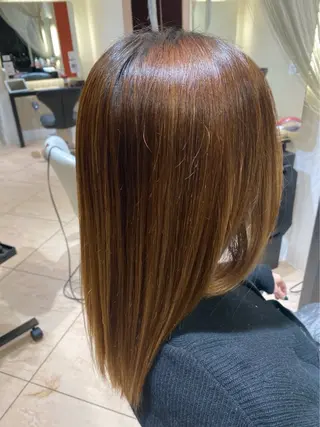 セミロング パーマ ショート/似合わせ/ オクズミ ジュンのヘアスタイル