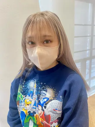 セミロング カラー 増井 彩乃のヘアスタイル