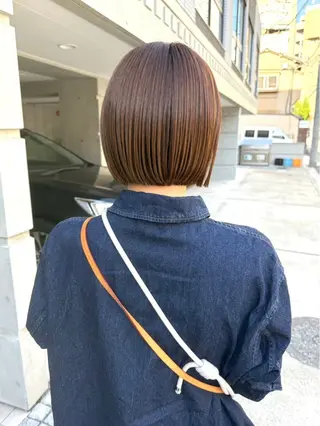 ミディアム カラー kei/透明感カラー /縮毛矯正/メンズのヘアスタイル